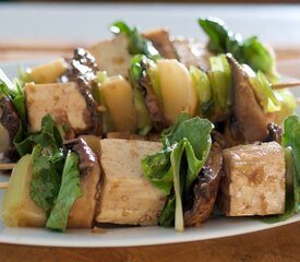 Grilled Tofu in a Soy, Ginger and Orange Marinade