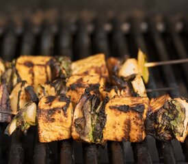 Grilled Tofu in a Soy, Ginger and Orange Marinade