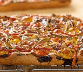 Roasted Pepper, Chili, Cherry Tomato and Mozzarella Focaccia