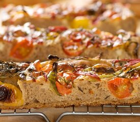 Roasted Pepper, Chili, Cherry Tomato and Mozzarella Focaccia