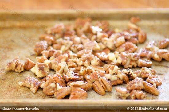 Place the pecans on a baking sheet