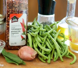 Skillet Green Beans with Toasted Butter-Maple Pecans