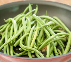 Skillet Green Beans with Toasted Butter-Maple Pecans