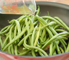 Skillet Green Beans with Toasted Butter-Maple Pecans