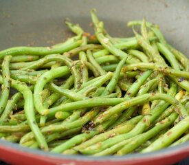 Skillet Green Beans with Toasted Butter-Maple Pecans