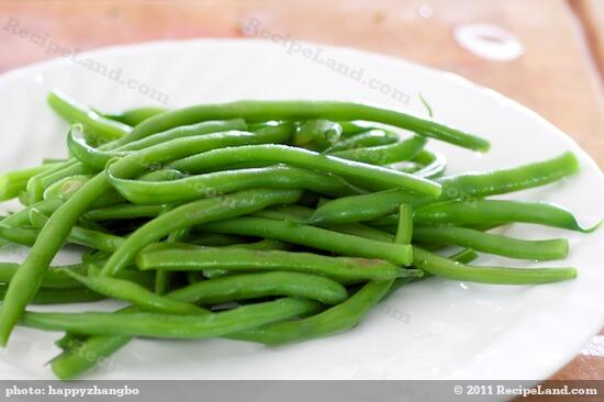 Boil the beans for 5 minutes until tender. 