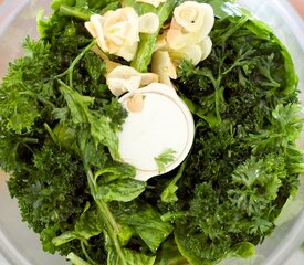 Arugula, Parsley and Ricotta Pesto with Pasta