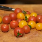 Then work on these beautiful cherry tomatoes.