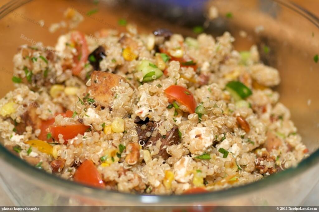 Quinoa, Toasted Corn and Cherry Tomato Salad with Toasted Walnuts and ...