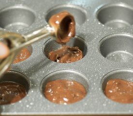 Chocolate-Bottom Mini-Cupcakes