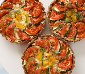 Cheesy Tomato and Zucchini Mini Tarts