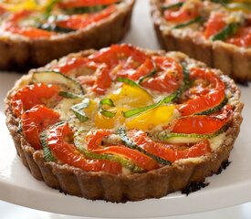 Cheesy Tomato and Zucchini Mini Tarts