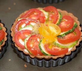 Cheesy Tomato and Zucchini Mini Tarts