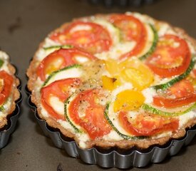 Cheesy Tomato and Zucchini Mini Tarts