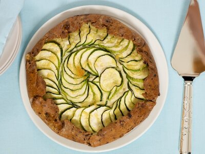 Triple Cheese and Zucchini Galette