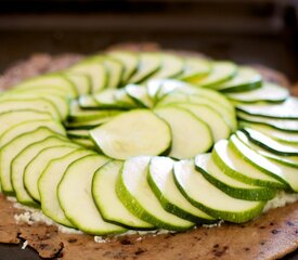 Triple Cheese and Zucchini Galette