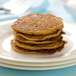 Stack the pancakes onto a serving plate, serve with sour cream or plain yoghurt.