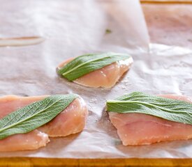 Chicken Saltimbocca (Chicken Cutlets with Prosciutto and Sage)