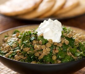 Curry Lentils and Kale