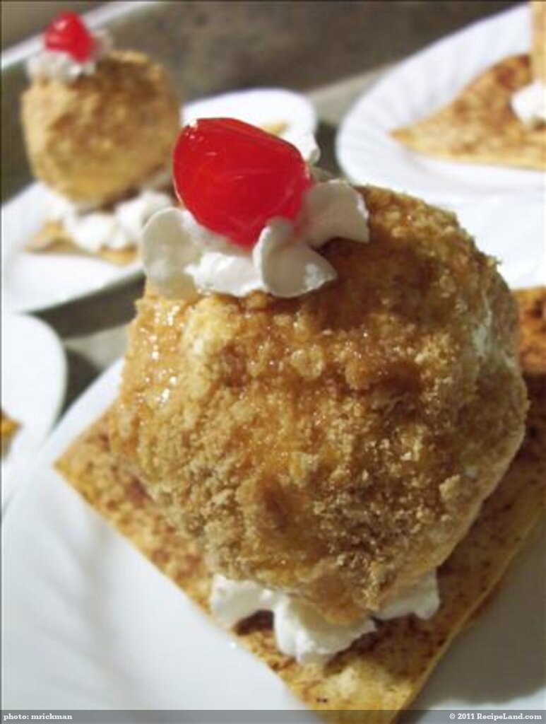 Cinnamon 'Fried' Ice Cream