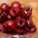 All the cherries are well pitted, and all the juice is kept in the bowl.