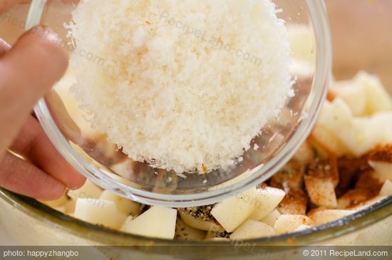Add freshly grated parmesan cheese.