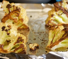 Roasted Cauliflower with Curry Yogurt Sauce