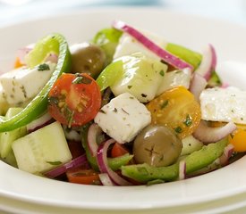 Greek Salad with Peppers