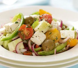 Greek Salad with Peppers