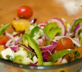 Greek Salad with Peppers