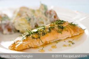 Maple-dill Roasted Salmon