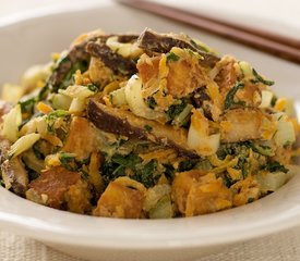 Bok Choy, Carrot and Mushroom Stir-Fry with Sesame Orange Sauce