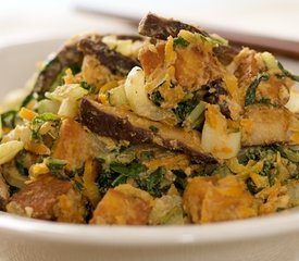 Bok Choy, Carrot and Mushroom Stir-Fry with Sesame Orange Sauce