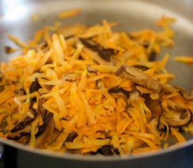 Bok Choy, Carrot and Mushroom Stir-Fry with Sesame Orange Sauce