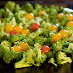 Spread the vegetables in a single layer on a large baking sheet.