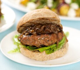 Beef Burgers with Caramelized Onions