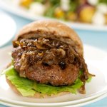Beef Burgers with Caramelized Onions