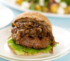 Beef Burgers with Caramelized Onions