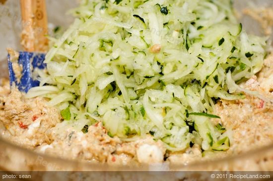 Stir the zucchini into the batter until well mixed.