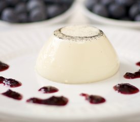 Pannacotta with Blueberry Coulis