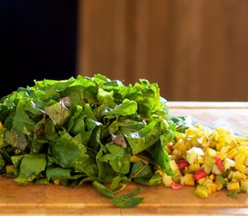 Chard, Kale and Cheddar Phyllo Pie