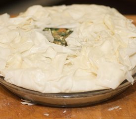 Chard, Kale and Cheddar Phyllo Pie