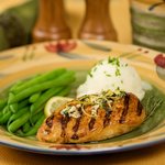 Grilled Lemon Pepper Chicken Breasts with Thyme Gremolata
