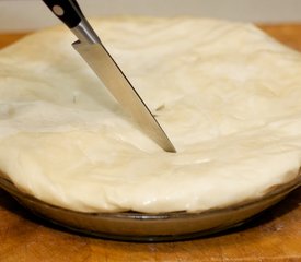 Chard, Kale and Cheddar Phyllo Pie