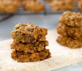 Oatmeal Zucchini Chocolate Chip and Walnut Cookies