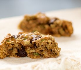 Oatmeal Zucchini Chocolate Chip and Walnut Cookies