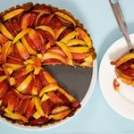 Fresh Peach and Plum Tart