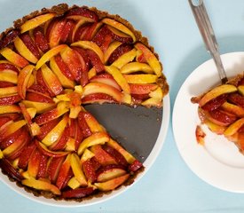 Fresh Peach and Plum Tart