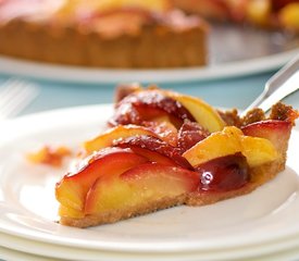 Fresh Peach and Plum Tart