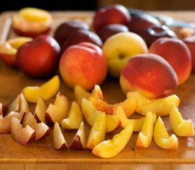 Fresh Peach and Plum Tart